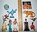 Playful Toys WDW Aladdin Movie Deluxe Figure Set of 12 Toy Kit with PrincessRing, Special Sticker and 10 Figures Featuring Aladdin, Jasmine, Jafar and Even The Magic Lamp and Flying Carpet!