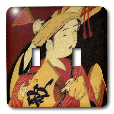 Interrupteur Oriental Lady 3dRose LSP_7493_2 pour décorer un mur - 3