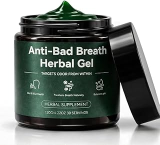 Anti-Bad Breath Herbal Gel Supplement - Body & Breath Odor Control from The Inside – Internal Deodorant, Natural Herbal Deodorant Gel with Parsley and Chlorophyll, Full Body Deodorizer (1)