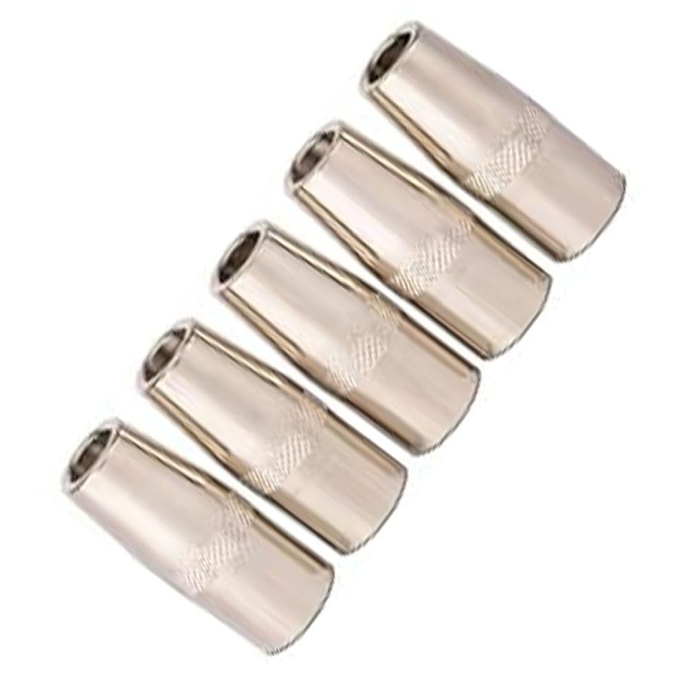 MIG Ugello del gas KP2742-1-50F 1/2" rame, compatibile con torcia di saldatura Lincoln Magnum PRO 250L/300L, confezione da 5 punte di ricambio