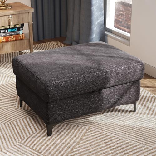 Image of Upvilla 35 inch Large Storage Ottoman for Living Room(Dark Dray)