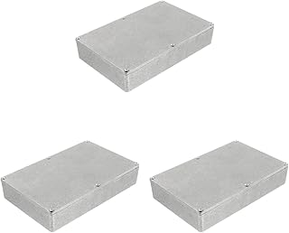 Milisten Guitar Pedal 3pcs Accessory Dd Effector Holder for Aluminium Pedal Silver Cases Toggle Switch Effects Instrument Multi Case Guitar Effect Diecast Music Electric Metal Distortion Pedal