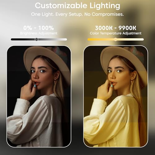 Image of Sounce LED Video Light for Video Shooting YouTube,Zoom Meeting, Photography Lighting with Clip Dimmable and Rechargeable for Camera Selfie Stick Tripod Laptop Cellphone and Other Gadgets