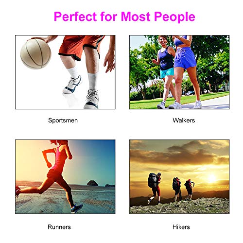 KKmoon 1 par de meias de apoio de arco para fascite plantar mangas de compressão para pés com arco d