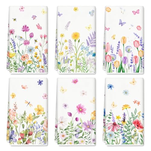 Encuentra la mejor selección de Juego de paños de cocina colores variados más recomendados. 33 JarThenaAMCS - Toallas de cocina florales de primavera para acuarela, 18 x 28 pulgadas, varios colores para secar a mano, paños de cocina de granja, toallitas de limpieza, juego...
