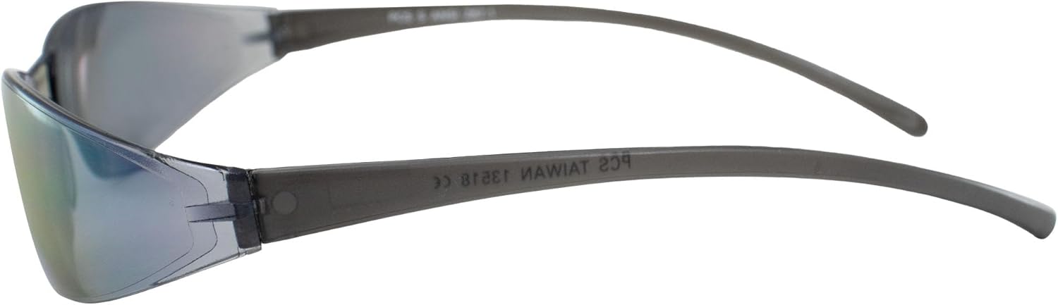Pacific Coast Skinny Joes Slim Sunglasses 3-Pack Smoke, Silver Mirror and Colored Mirror Lenses
