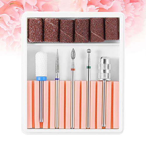 Set de 5 piezas para manicura con cabezales de lijado miniatura 5