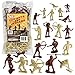 TimMee Cowboys and Indians Plastic Figures - 40pc Playset - Made in USA