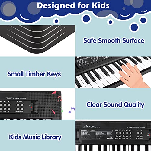 37 Key Piano For Kids Electric Piano Keyboard Kids Piano With Microphone Learning Musical Toys For 3 4 5 6 Year Old Boys Girls Gifts Age 3-5 #TOP5
