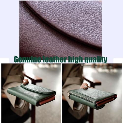 Joyfullygo Wallet, Unisex Pebble Leather Wallet, with Credit Card Holder, Coin Holder & Cash Slots (#1)4