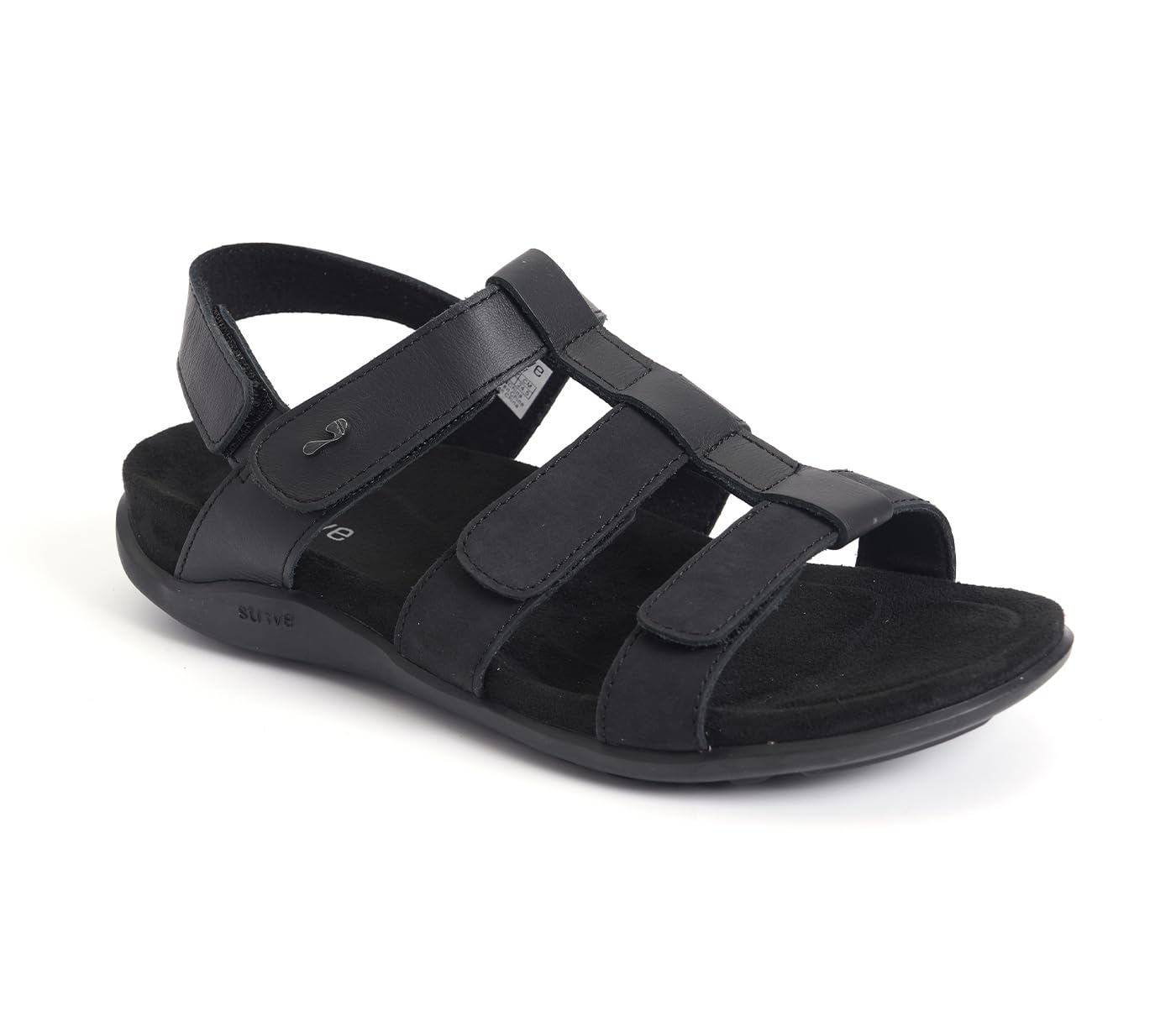 Strive Cassis - Sandalias ortopédicas para mujer con soporte de arco, sandalias cómodas de cuero totalmente ajustables para fascitis plantar, juanetes, pies hinchados, pies anchos y aprobadas por