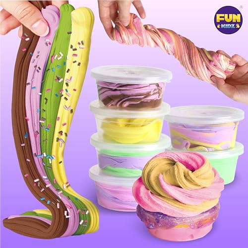 Fun Kidz 7D773120 Gift Butter Slime Kit For Girls 10-12, Funkidz Ice Cream Soft Slime Making Kit Ages 8-12 Kids Slime Toys Ideal Birthday Party Present thumb #6