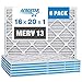 Aerostar Home Max Merv 13 Filtres à air plissés 16 x 20 x 4 cm