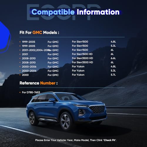 Image of ECCPP Rear Ceramic Brake Pads Kits Pads Sets For Chevy For Silverado 1500 | Rear Brake Pads For Chevy For Suburban 1500,For Tahoe,For Cadillac For Escalade ESV,For GMC For Sierra 1500,For Yukon D785