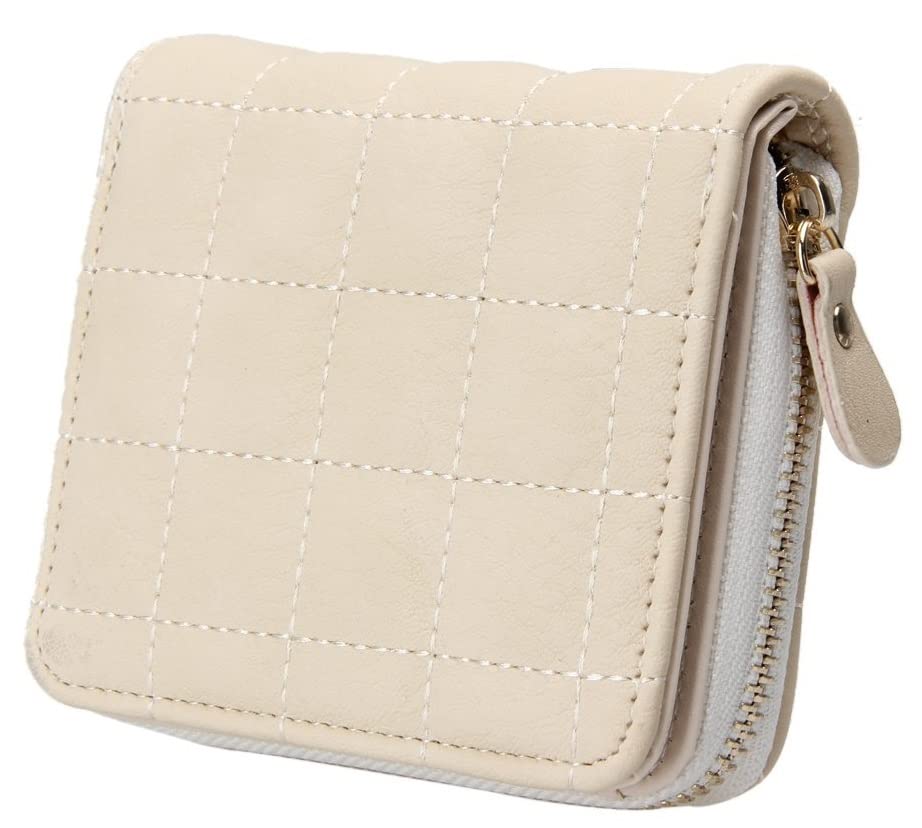 Alexvyan Small Check Bi-Fold Women's Purse Wallet Card Organizer Female  Hand Clutch Women/Ladies/Girls Wallets Credit Card Holder Pocket -Coin