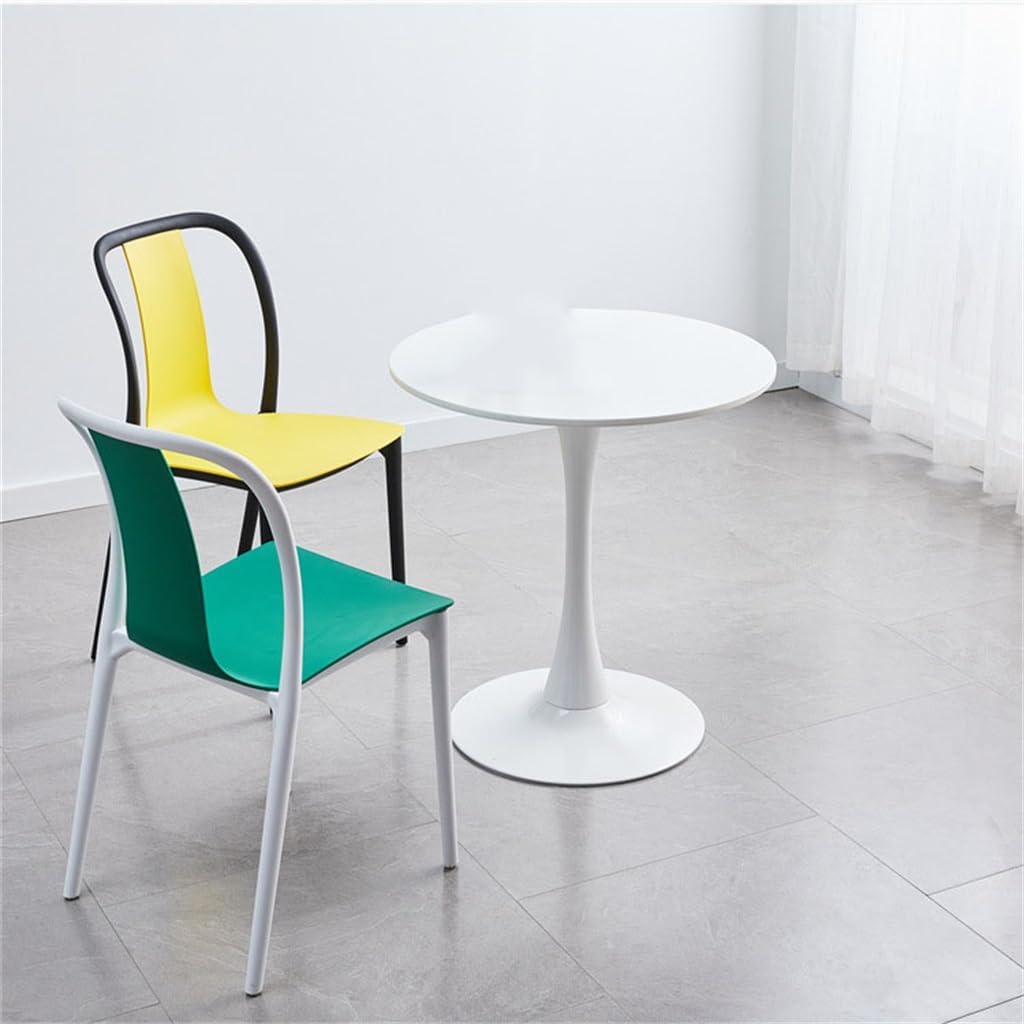 Scandinavian Restaurant Household Leisure Plastic Chair Thickened Easy Stacking Backrest Dining