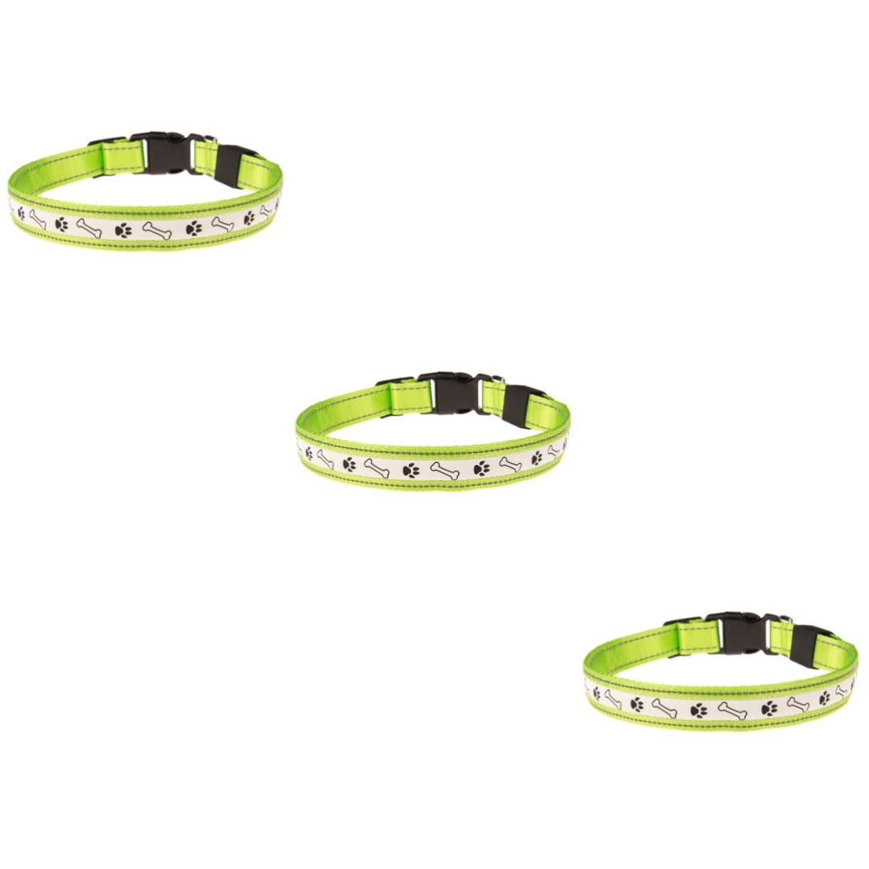 Angoily 3pièces Collier LED Rechargeable pour Chien Collier Lumineux Sécurisé Nuit Ajustable Et Pratique pour Promenades Nocturnes Et Camping
