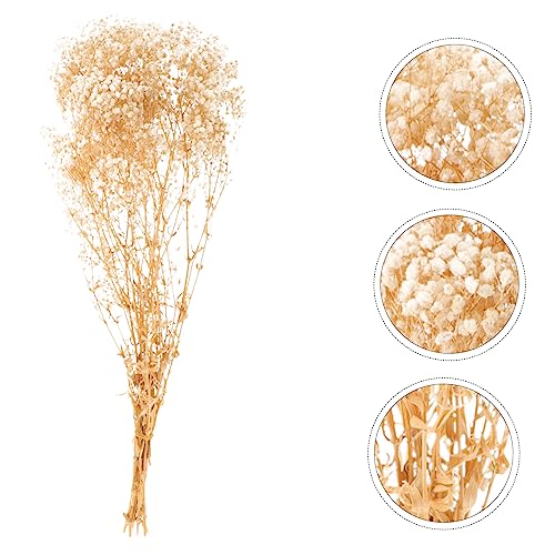 Arreglo de flores secas Realistico Babysbreath para decoración miniatura 7