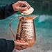 Kosdeg - Copper Pitcher With Lid - 68 Oz - Drink More Water, Lower Your Sugar Intake And Enjoy The Health Benefits - Pure Copper Handmade Hammered Jug, The Best Bedside Carafe - Heavy Gauge