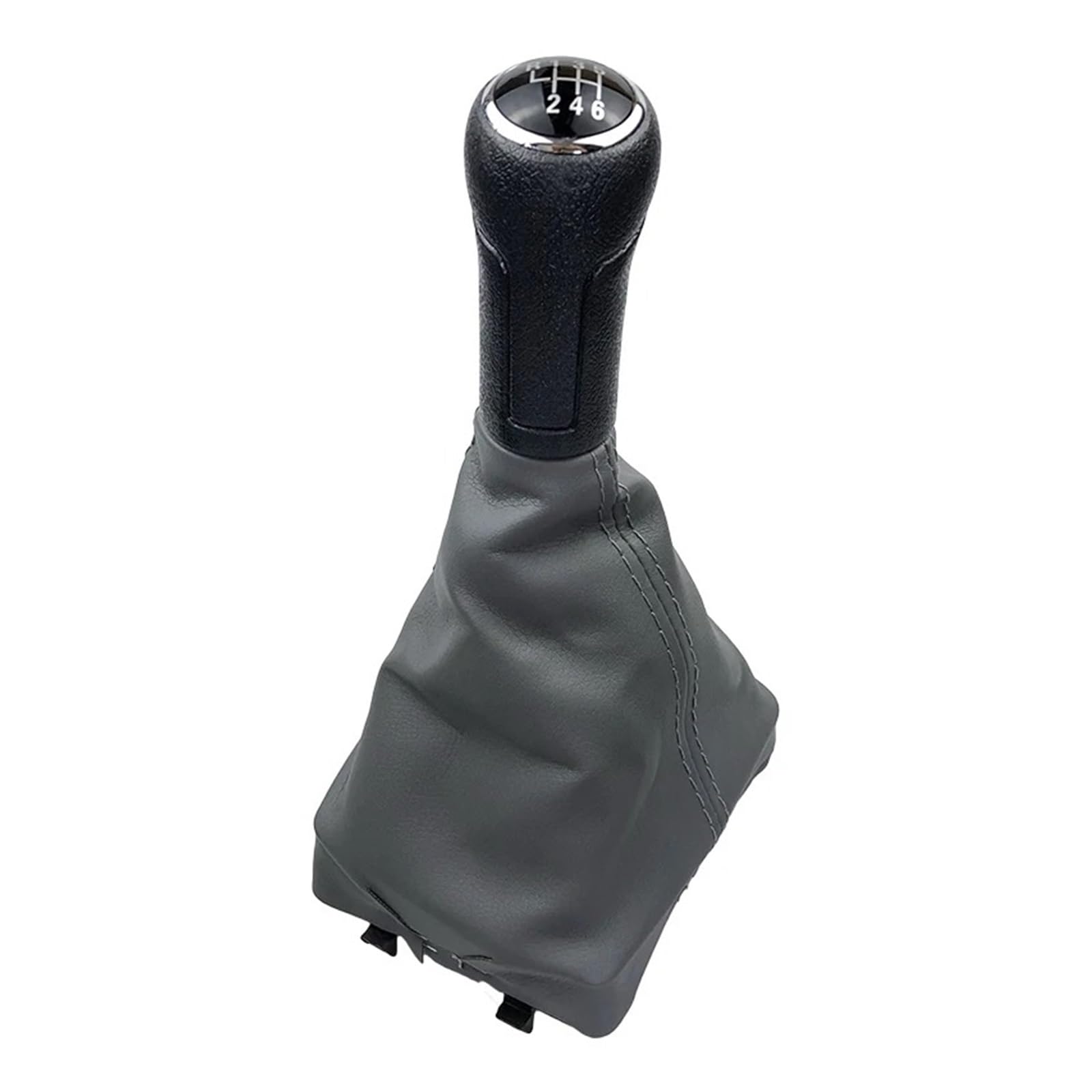 SAUANMNKTP Gearshift Knob for VW for Polo 9N 9N2 9N3 2001-2009 Car Gear Shift Knob Lever Shifter Gaiter Boot Cover