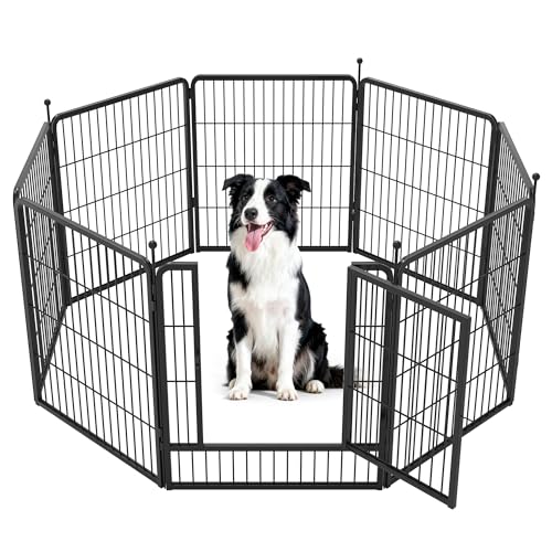 Image of FXW Instant Dog Playpen, RV Camping, Outdoor & Yard, 32 inch H, 8 Panels | Portable, Easy setup, Heavy-duty, DIY layouts, For Small & Medium Dogs, Patented