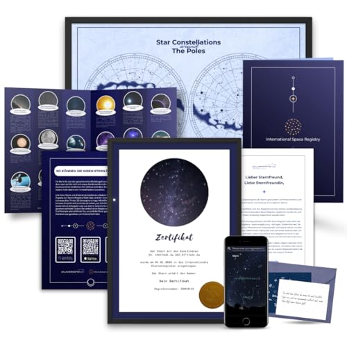 Galaxieregister Regala una Estrella con Nombre - Compra una - International Space Registry (Estrella Brillante – Sin Caja de Regalo)