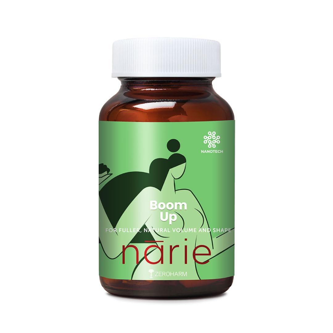 ZEROHARM Narie Boomup Capsules For Women| 60 Caps With Shatavari, Fenugreek & 4 More Ingredients To Support B-Care | Feel Healthy & Fuller Volume |Embrace Your Natural Beauty With This Powerful Blend