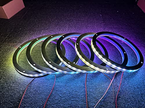 Kit de luces LED decorativas para parlantes de auto de 8 pulgadas (6 piezas) miniatura 5