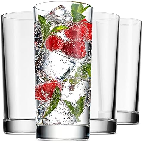 Godinger Italian Made Highball Drinking Glasses, Set of 4 Cover