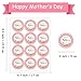 60 Pcs Happy Mother's Day Stickers, 2Inch Floral Gift Labels Stickers Self-Adhesive Labels Stickers for Mother's Day Envelope Seal Cards Boxes Gift Wrap Party Decorations
