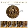 Amazon.com: Round Area Rug 4ft Washable Halloween Gothic Skull Non Slip ...