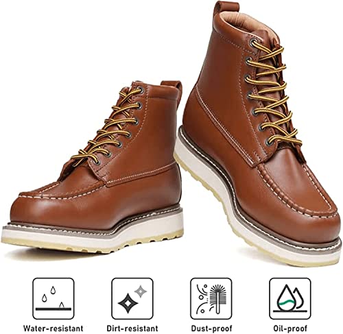 HANDPOINT Men's Stylish Classic 6"-8" SureTrack Soft Toe EH Full Grain Leather Slip Resistant Durable Breathable Work Boot 84994-869944