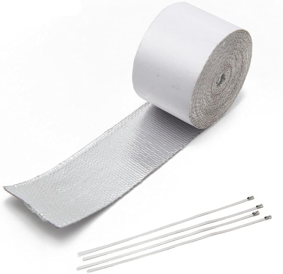 Aluminum Reinforced Tape Adhesive Backed Heat Shield Resistant Wrap For All Intake pipe/Suction Kit