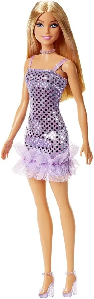 Barbie Fashionista Vestido Glitter Loira - Mattel
