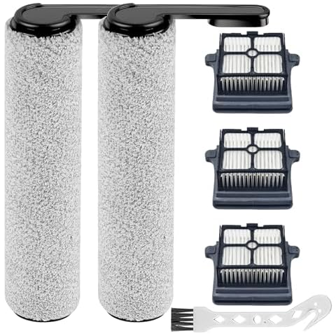 Brush Roller&Filter Replacement Compatible for Tineco Floor ONE S6/S7 Pro Smart Cordless Wet Dry Vacuum Floor Cleaner Cover