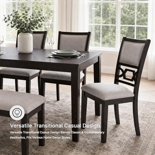 Signature Design by Ashley Langwest 6-Piece Dining Table Set with Bench - image 4
