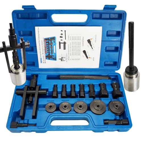 XSTARYE 16PCS Velo Extracteur de Roulement Interieur avec Kit Presse à Roulements pour l'installation Roulements Arrache Roulement avec 7 Pince de Serrage à...