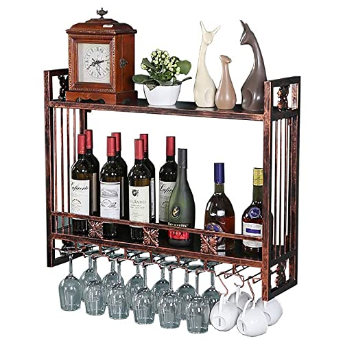 FAFZ Bastidores De Vino, Sostenedor De Taza Al Revés, Soporte De Copa De Vino, Estante De Almacenamiento De Decoración Colgante, para Bares, Restaurantes, Cocinas (Size : 80cm) Cover