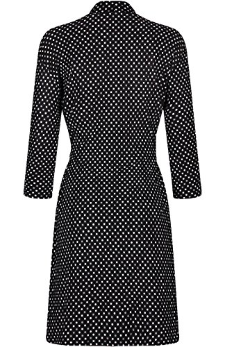 Sofiepj Women's Printed Sleepwear Chemise And Robe 2Pc Set Black White S #TOP2