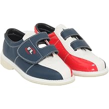 Men's Touch Fasten Bowling Shoes Lightweight Seamless Design Athletic Bowling Shoes Breathable Casual Leather Classic