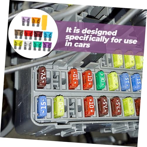 Kit de fusibles automotrices MAGICLULU, 50 piezas, diseño compacto, materiales zinc y policarbonato, para auto, RV y motorhome miniatura 4