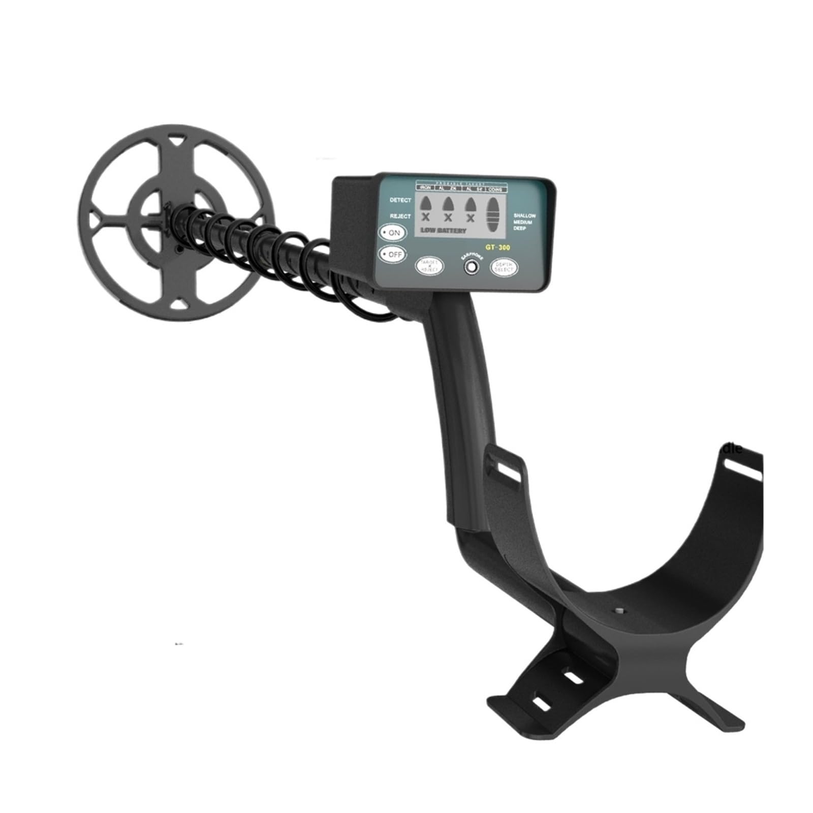 JKJZSALJ Treasure Finder Gt300 Metal Detector High Sensitive Underground Pinpointing Adjustable Tracker Waterproof Ip68 High Accuracy