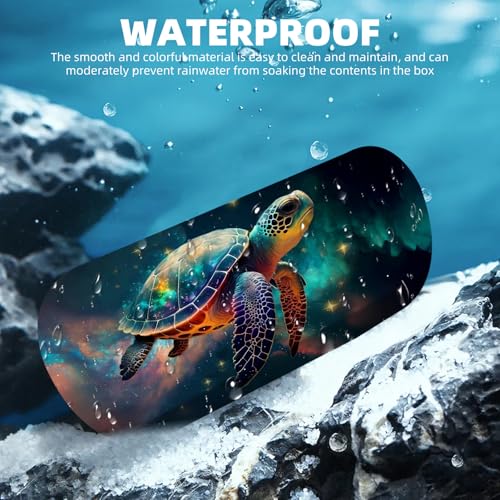 Image of Hard Shell Eyeglasses Case, Travel Portable Protective Glasses Cover Box for Men and Women with Cleaning Cloth