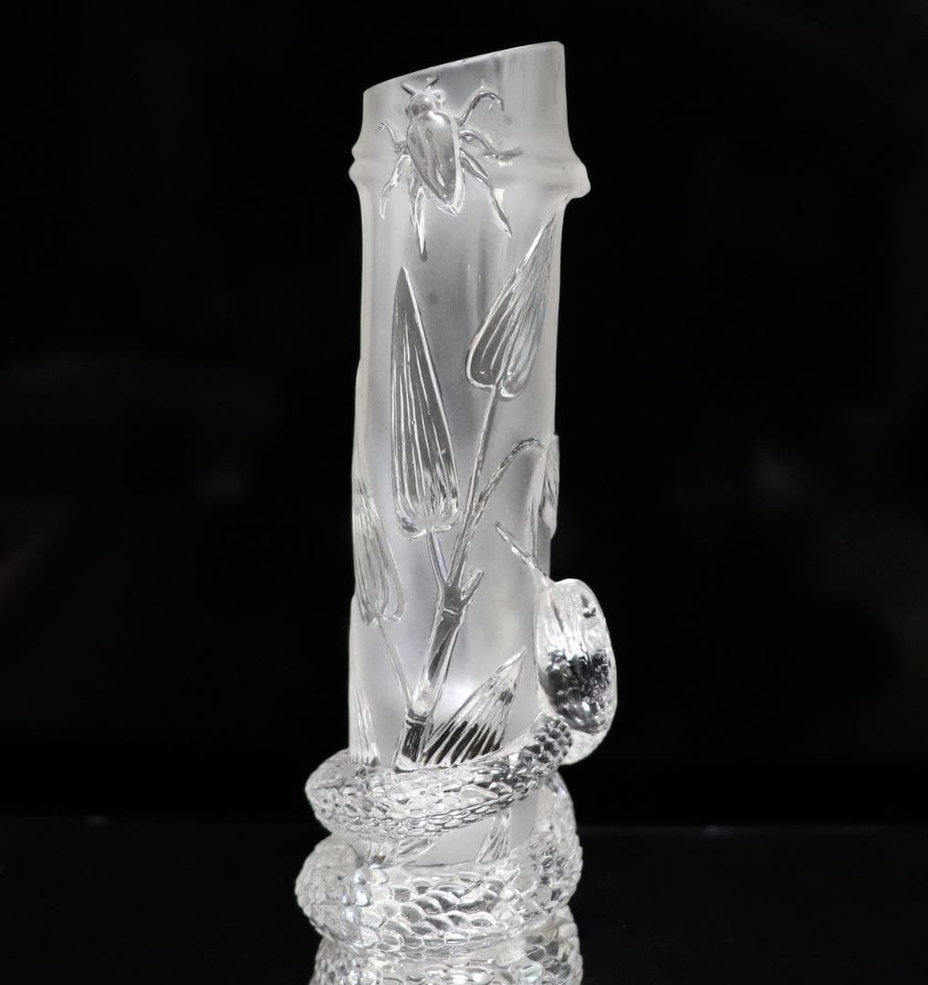 オールド・バカラ 1878年頃 ジャポニスム 花瓶 蛇と昆虫 ブロンズ装飾 Amazon.co.jp: オールドバカラ 1878年頃 ジャポニスム 花瓶 蛇と