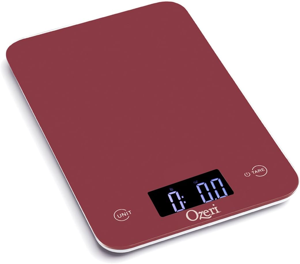 Touch Professional Digital Kitchen Scale (12 lb Edition), Tempered Glass