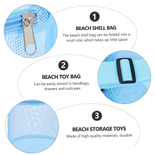 BESPORTBLE 1Pc Beach Bag for Mesh Seashell Storage Holder for Collecting Beach and Shells for Lightweight and2