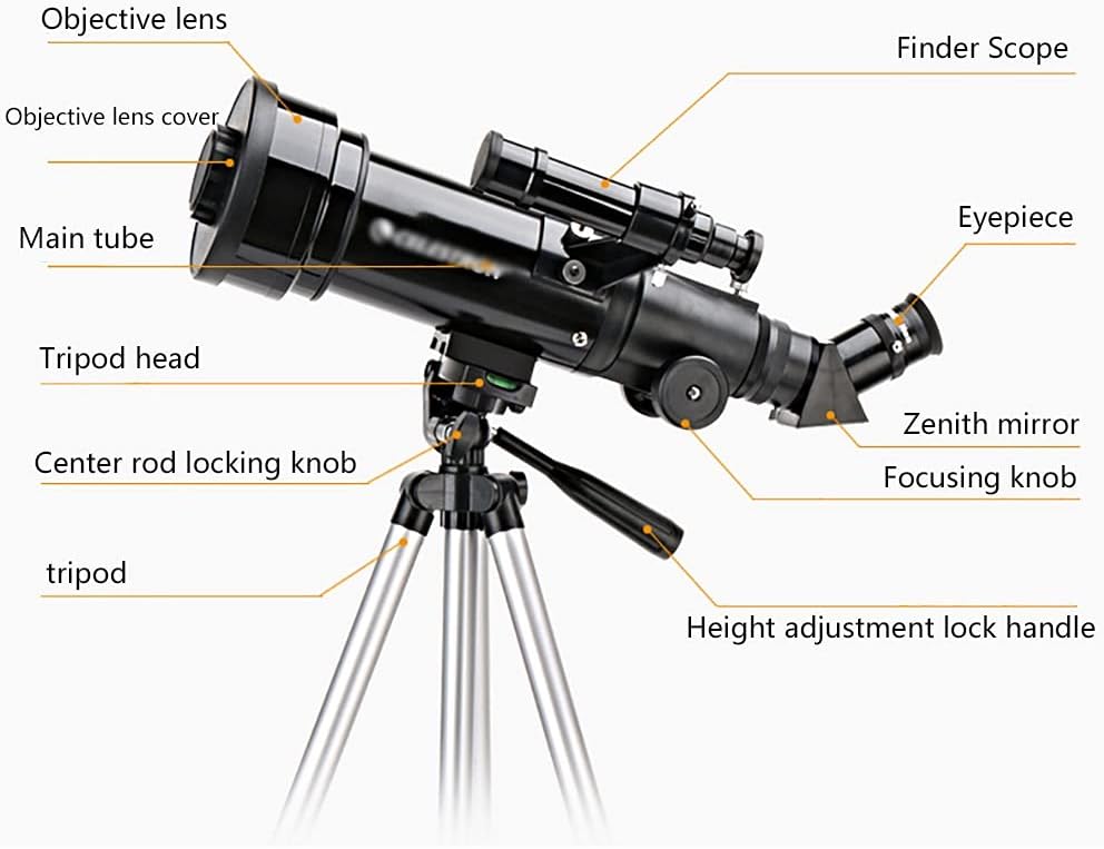 Bird Watching Telescope 70mm Aperture 400mm Includes Two Eyepieces Tripod Finder Scope Refractor Telescope with Phone Adapter Telescope