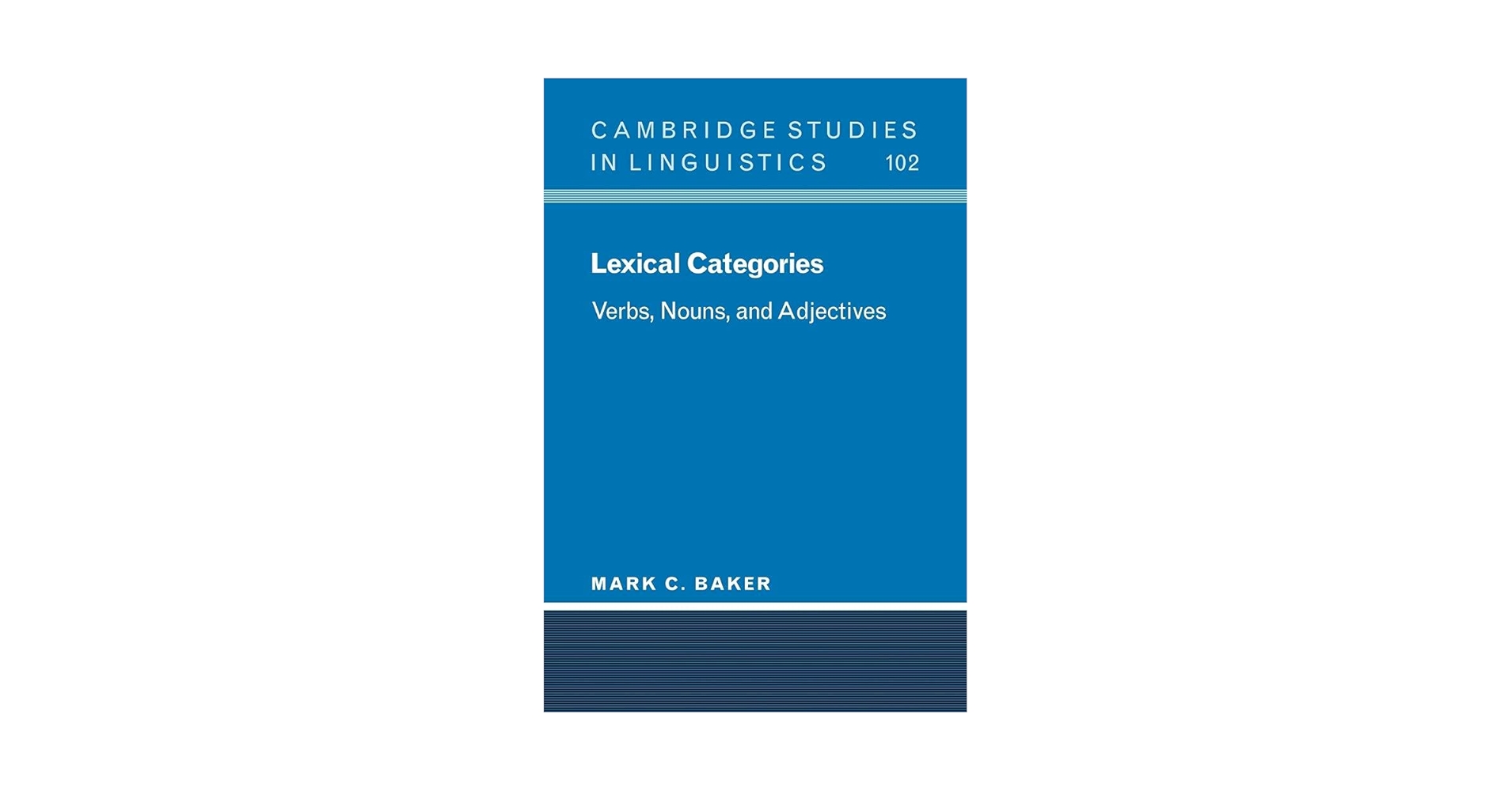 Amazon.com: Lexical Categories: Verbs, Nouns and Adjectives