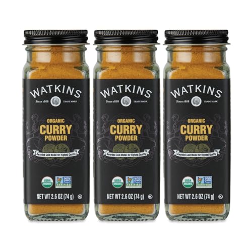Image of Watkins Organic Curry Powder, 2.6 Ounce Jar, 3-Pack