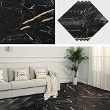 Surnuo 30 PCS 12 * 12 inch 1.5mm Thick Peel and Stick Vinyl Floor Tile, Self-Adhesive Tile Flooring